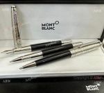 2023 NEW! Replica Mont blanc Meisterstuck Around The World in 80 Days Classique Pen Silver Cap